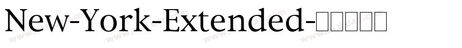 New-York-Extended字体转换