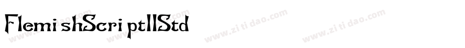 FlemishScriptIIStd字体转换