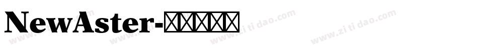 NewAster字体转换