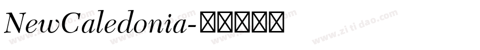 NewCaledonia字体转换