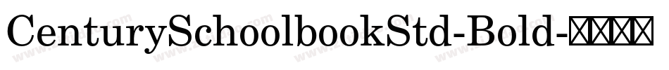 CenturySchoolbookStd-Bold字体转换