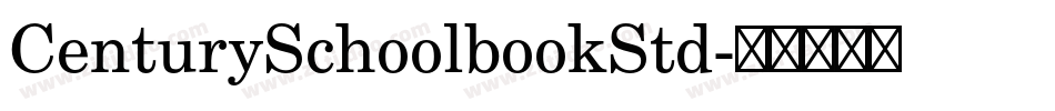 CenturySchoolbookStd字体转换