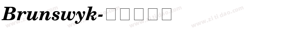 Brunswyk字体转换