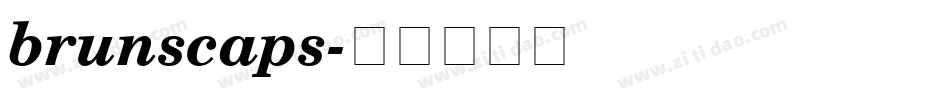 brunscaps字体转换
