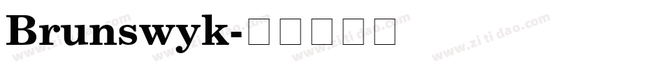 Brunswyk字体转换