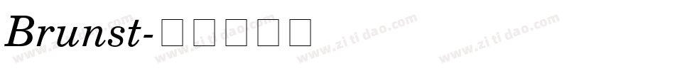 Brunst字体转换