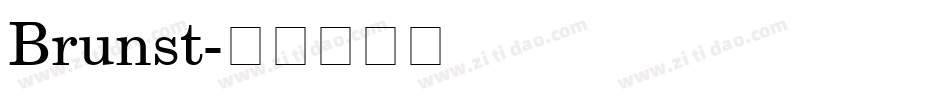 Brunst字体转换