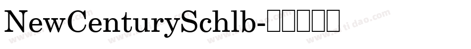 NewCenturySchlb字体转换