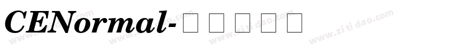 CENormal字体转换