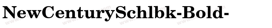 NewCenturySchlbk-Bold字体转换