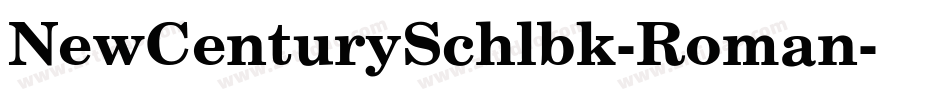 NewCenturySchlbk-Roman字体转换