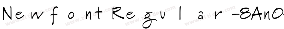 NewfontRegular-8An0字体转换