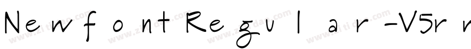 NewfontRegular-V5rw字体转换