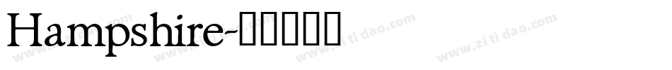 Hampshire字体转换