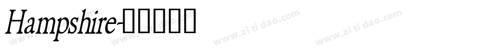 Hampshire字体转换
