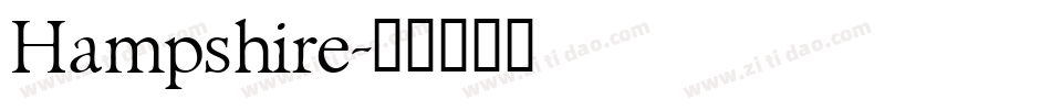 Hampshire字体转换
