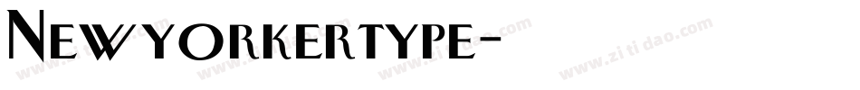 Newyorkertype字体转换