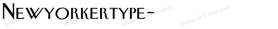 Newyorkertype字体转换