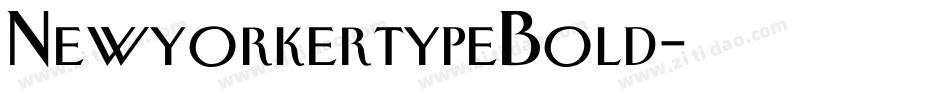 NewyorkertypeBold字体转换