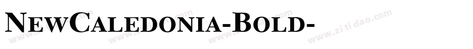 NewCaledonia-Bold字体转换