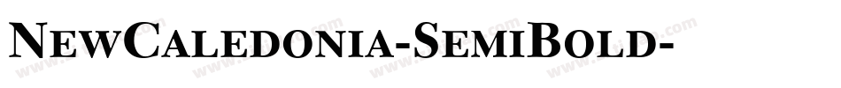 NewCaledonia-SemiBold字体转换