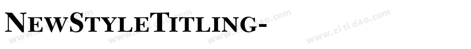 NewStyleTitling字体转换