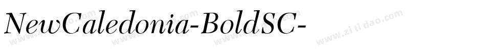 NewCaledonia-BoldSC字体转换