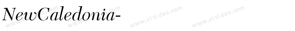 NewCaledonia字体转换