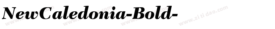 NewCaledonia-Bold字体转换