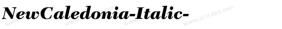 NewCaledonia-Italic字体转换
