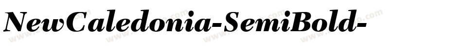 NewCaledonia-SemiBold字体转换