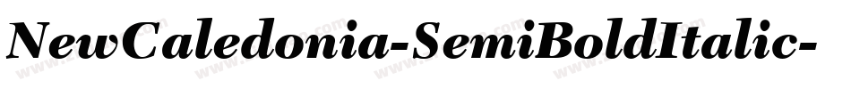NewCaledonia-SemiBoldItalic字体转换