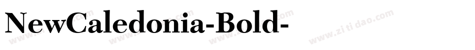 NewCaledonia-Bold字体转换