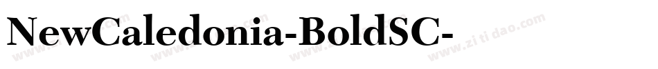 NewCaledonia-BoldSC字体转换