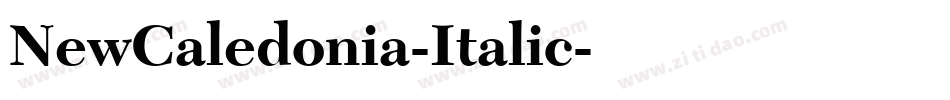 NewCaledonia-Italic字体转换