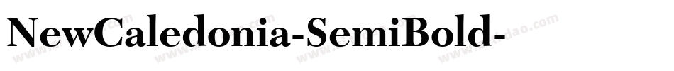 NewCaledonia-SemiBold字体转换