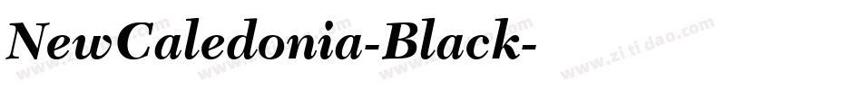 NewCaledonia-Black字体转换