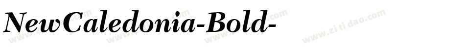 NewCaledonia-Bold字体转换