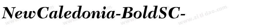 NewCaledonia-BoldSC字体转换