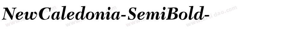 NewCaledonia-SemiBold字体转换