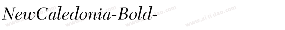 NewCaledonia-Bold字体转换
