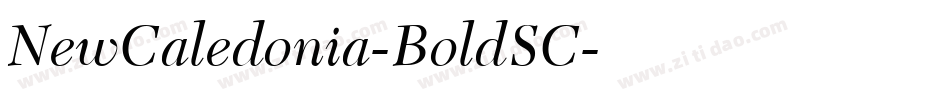 NewCaledonia-BoldSC字体转换