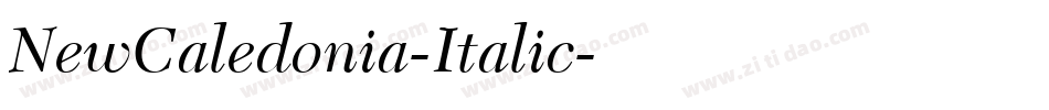 NewCaledonia-Italic字体转换