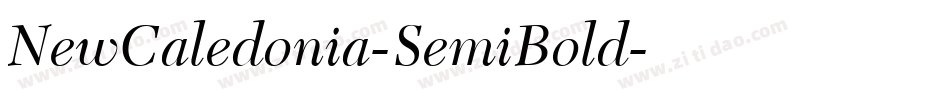 NewCaledonia-SemiBold字体转换