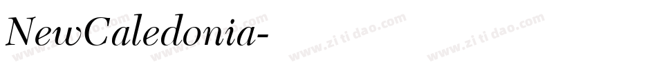 NewCaledonia字体转换