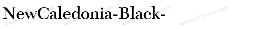 NewCaledonia-Black字体转换