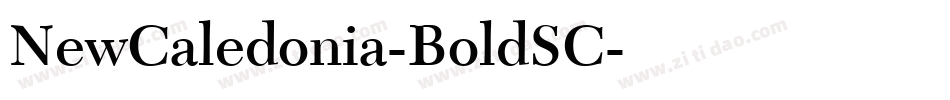 NewCaledonia-BoldSC字体转换