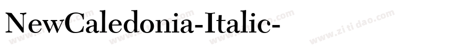 NewCaledonia-Italic字体转换