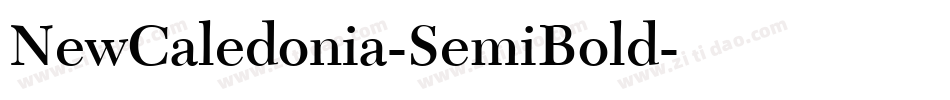 NewCaledonia-SemiBold字体转换
