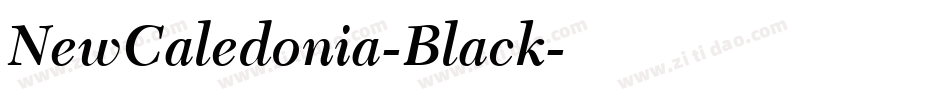 NewCaledonia-Black字体转换
